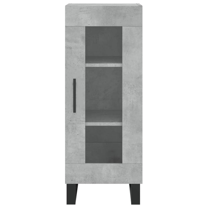skab 34,5x34x180 cm konstrueret træ betongrå