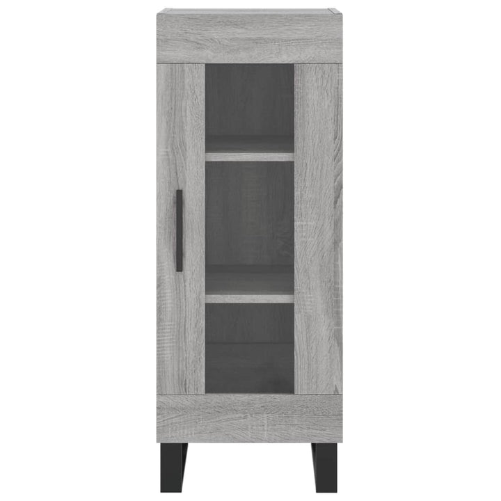højskab 34,5x34x180 cm konstrueret træ grå sonoma-eg