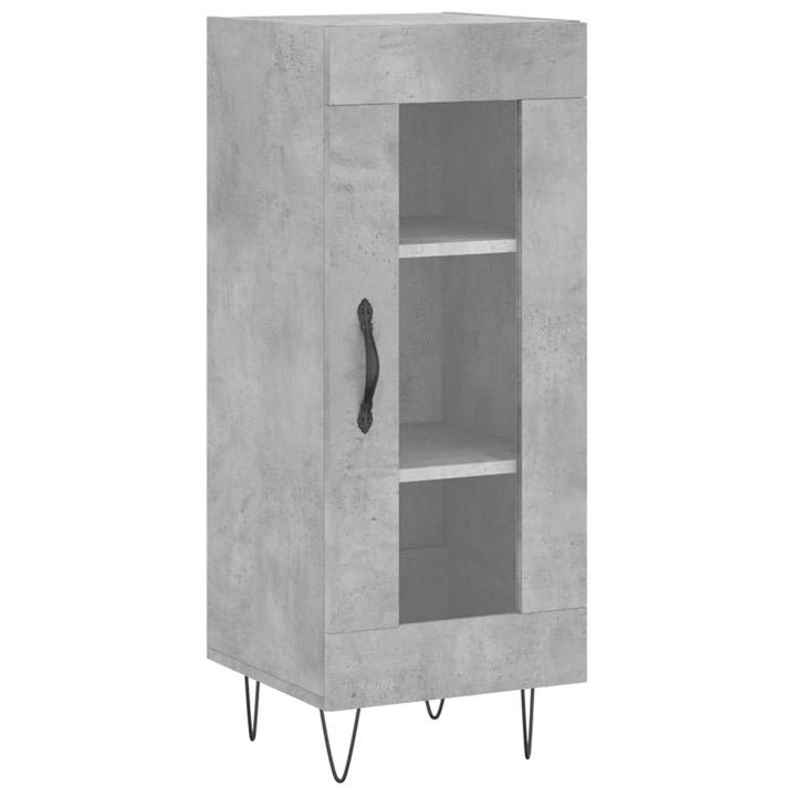 skab 34,5x34x180 cm konstrueret træ betongrå