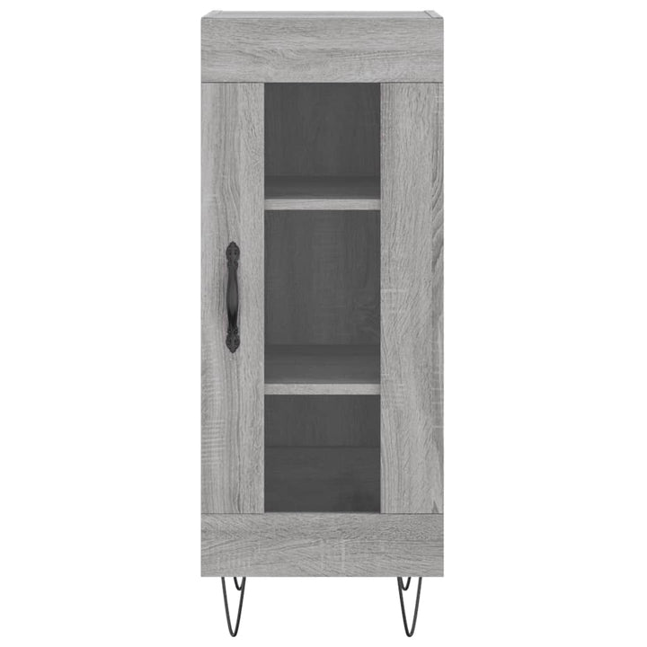 højskab 34,5x34x180 cm konstrueret træ grå sonoma-eg