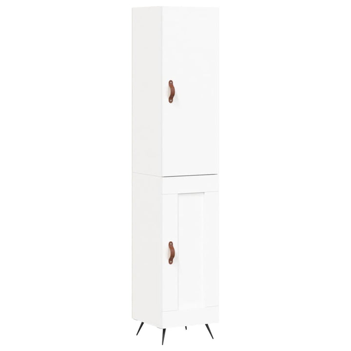 skab 34,5x34x180 cm konstrueret træ hvid