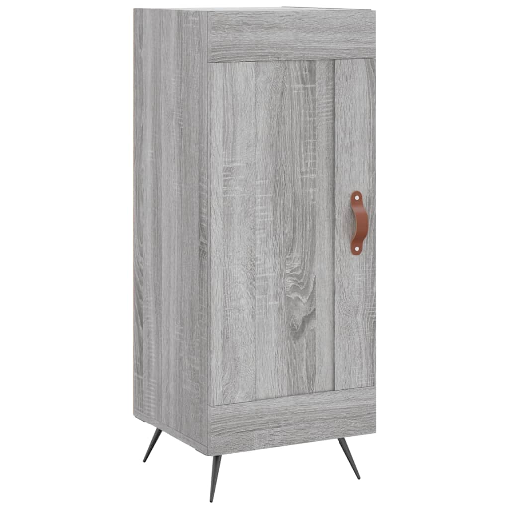 højskab 34,5x34x180 cm konstrueret træ grå sonoma-eg
