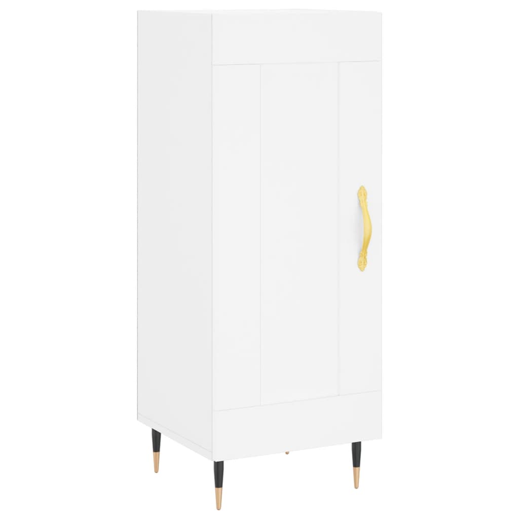 skab 34,5x34x180 cm konstrueret træ hvid
