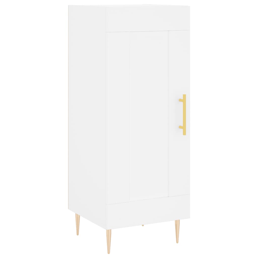 skab 34,5x34x180 cm konstrueret træ hvid