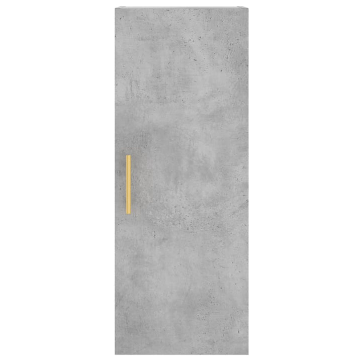 skab 34,5x34x180 cm konstrueret træ betongrå