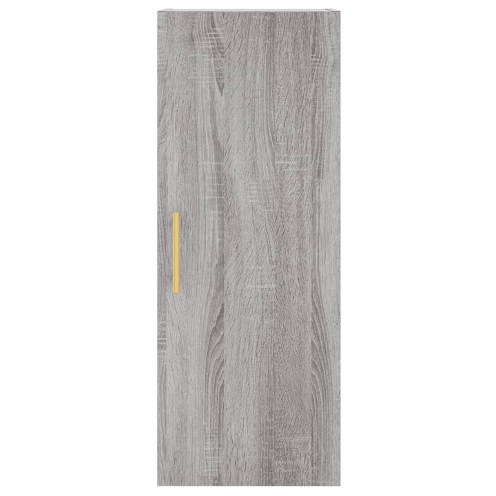 højskab 34,5x34x180 cm konstrueret træ grå sonoma-eg