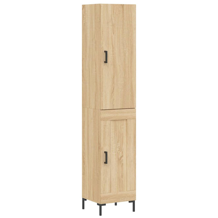 skab 34,5x34x180 cm konstrueret træ sonoma-eg