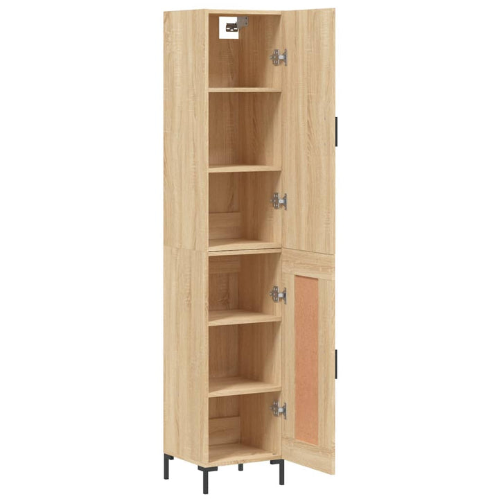 skab 34,5x34x180 cm konstrueret træ sonoma-eg