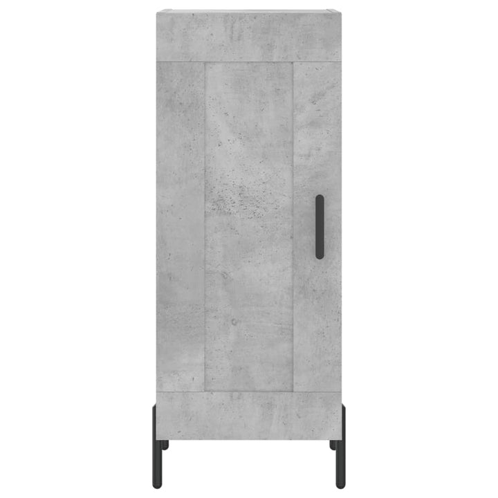skab 34,5x34x180 cm konstrueret træ betongrå