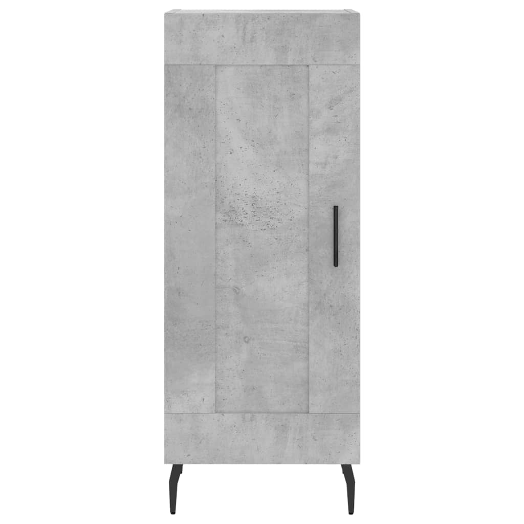 skab 34,5x34x180 cm konstrueret træ betongrå