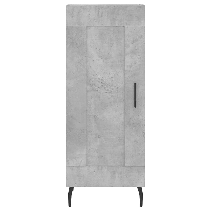 skab 34,5x34x180 cm konstrueret træ betongrå