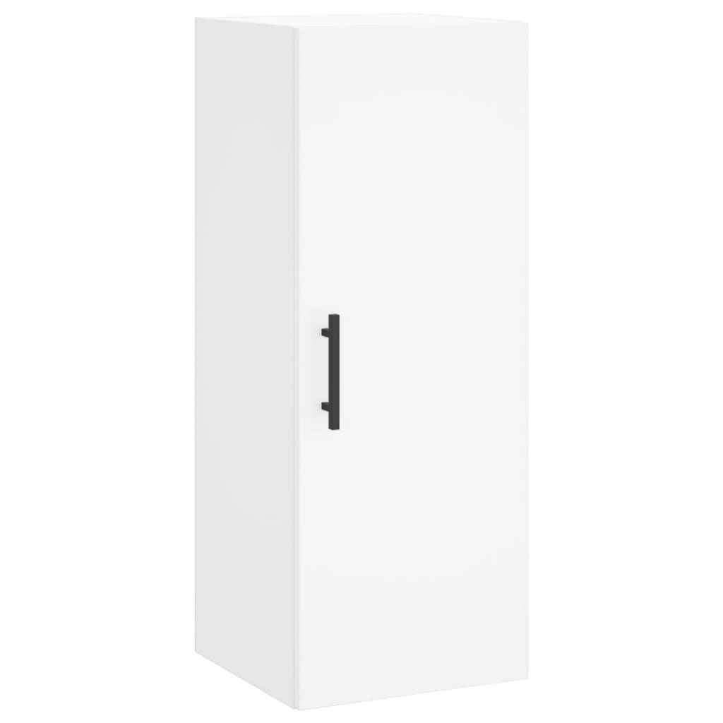 skab 34,5x34x180 cm konstrueret træ hvid