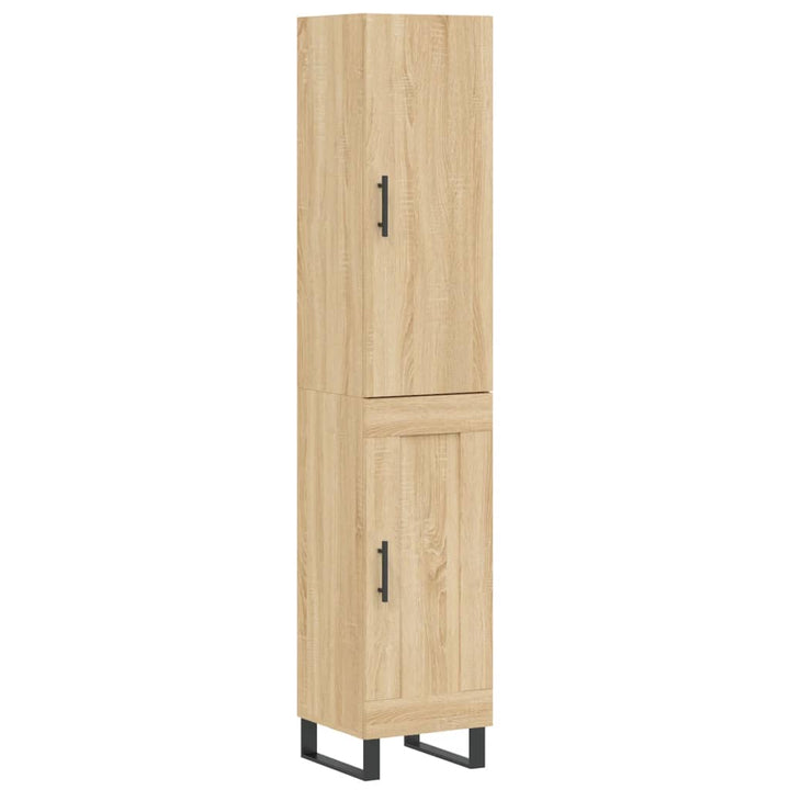 skab 34,5x34x180 cm konstrueret træ sonoma-eg