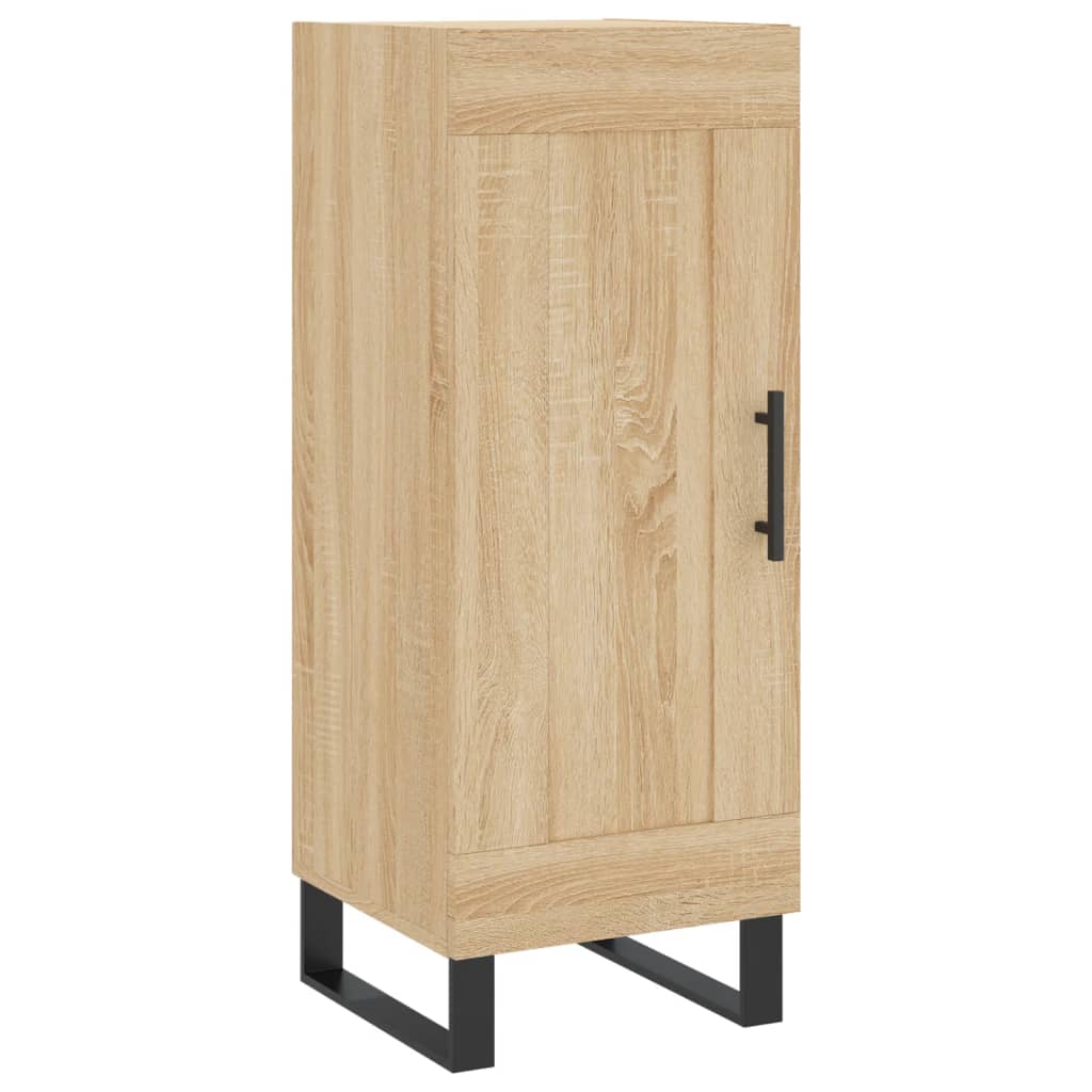 skab 34,5x34x180 cm konstrueret træ sonoma-eg