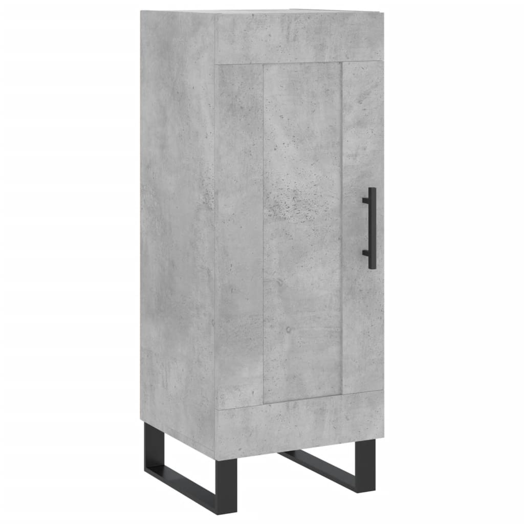 skab 34,5x34x180 cm konstrueret træ betongrå