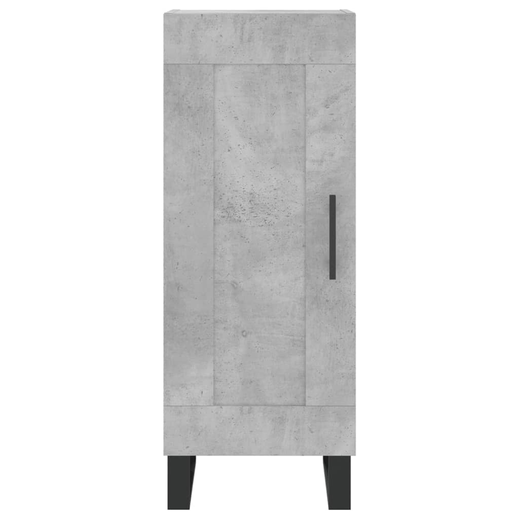 skab 34,5x34x180 cm konstrueret træ betongrå