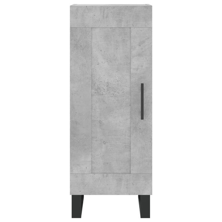 skab 34,5x34x180 cm konstrueret træ betongrå