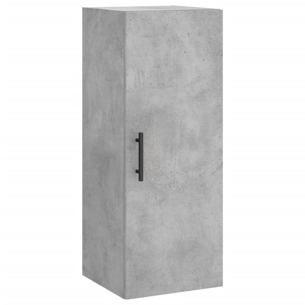 skab 34,5x34x180 cm konstrueret træ betongrå
