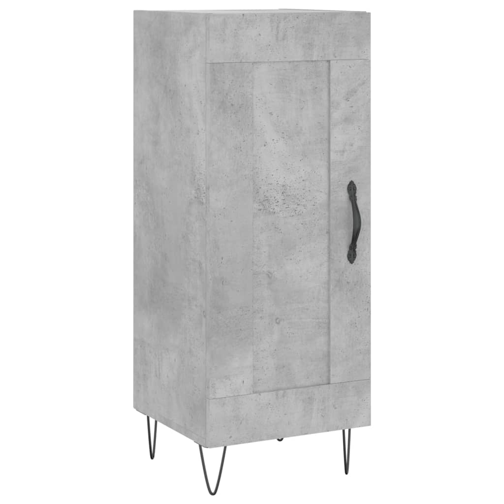 skab 34,5x34x180 cm konstrueret træ betongrå