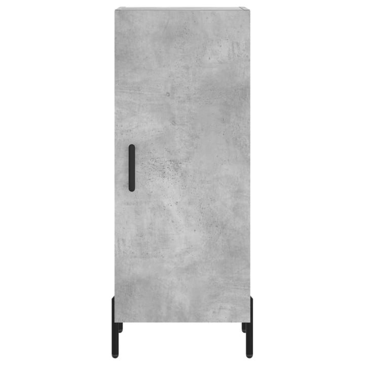 skab 34,5x34x180 cm konstrueret træ betongrå
