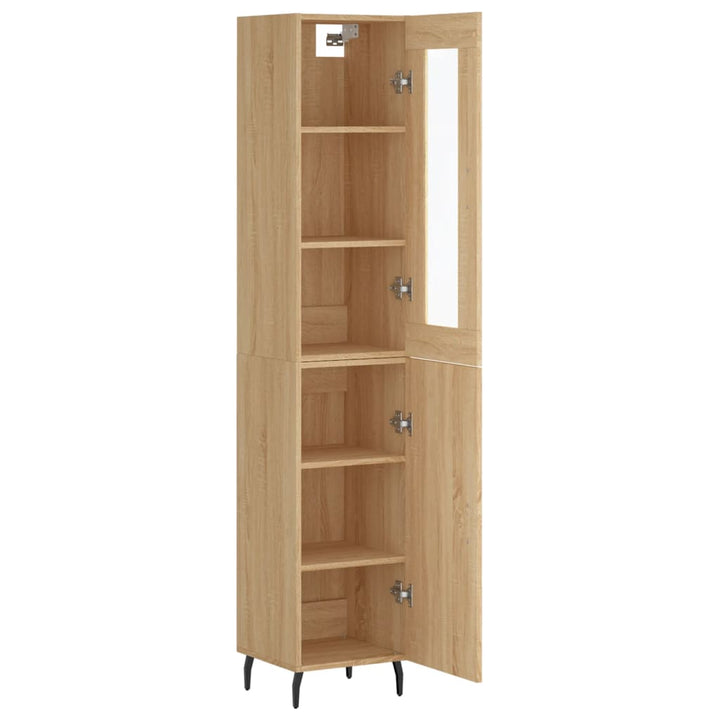 skab 34,5x34x180 cm konstrueret træ sonoma-eg