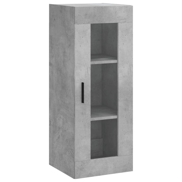 skab 34,5x34x180 cm konstrueret træ betongrå