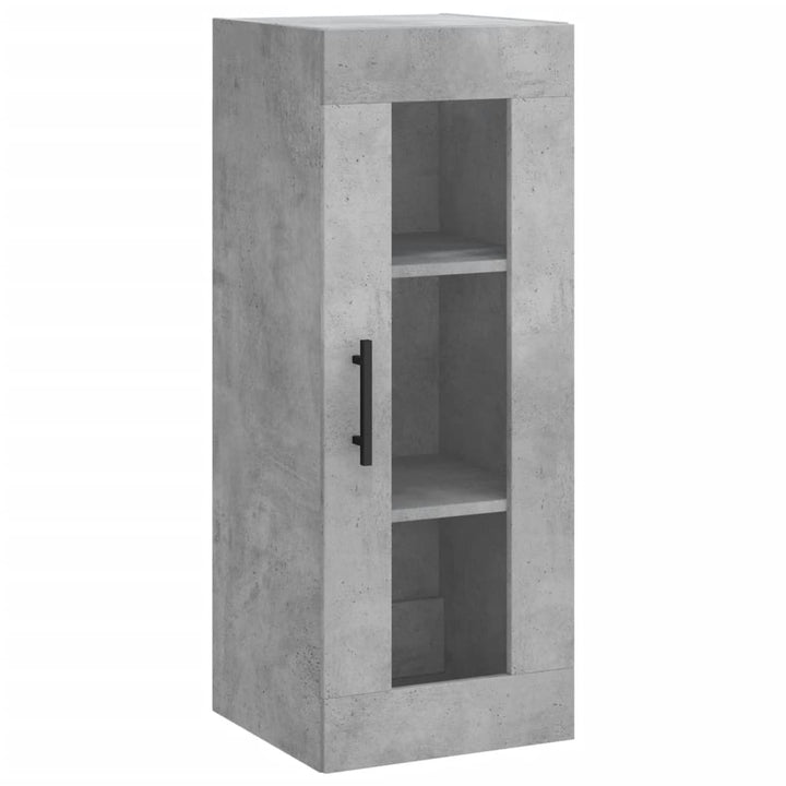 skab 34,5x34x180 cm konstrueret træ betongrå