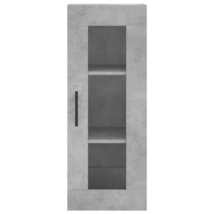 skab 34,5x34x180 cm konstrueret træ betongrå