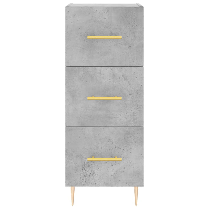 skab 34,5x34x180 cm konstrueret træ betongrå