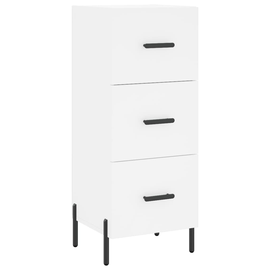 skab 34,5x34x180 cm konstrueret træ hvid