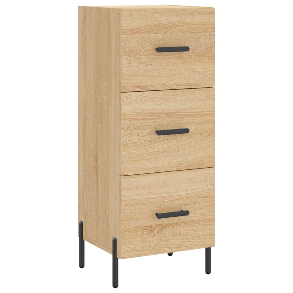 skab 34,5x34x180 cm konstrueret træ sonoma-eg