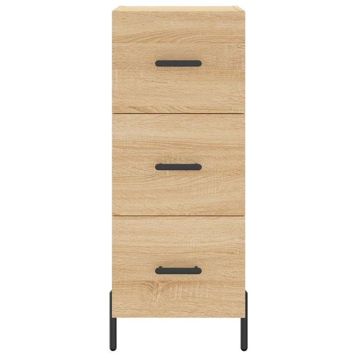 skab 34,5x34x180 cm konstrueret træ sonoma-eg