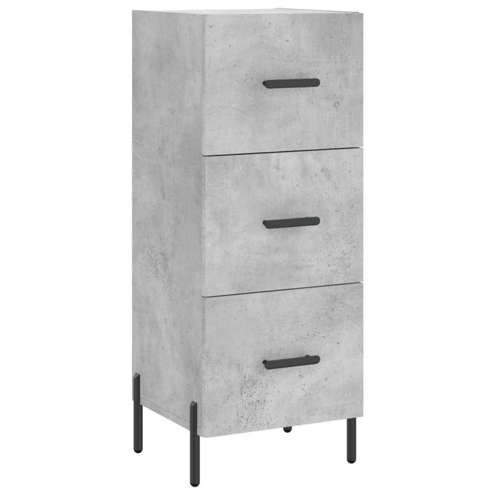skab 34,5x34x180 cm konstrueret træ betongrå
