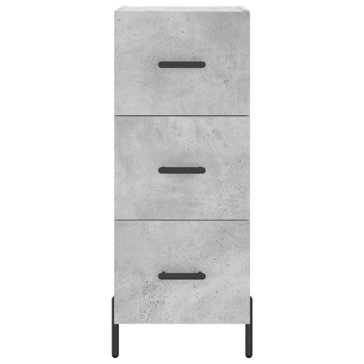 skab 34,5x34x180 cm konstrueret træ betongrå