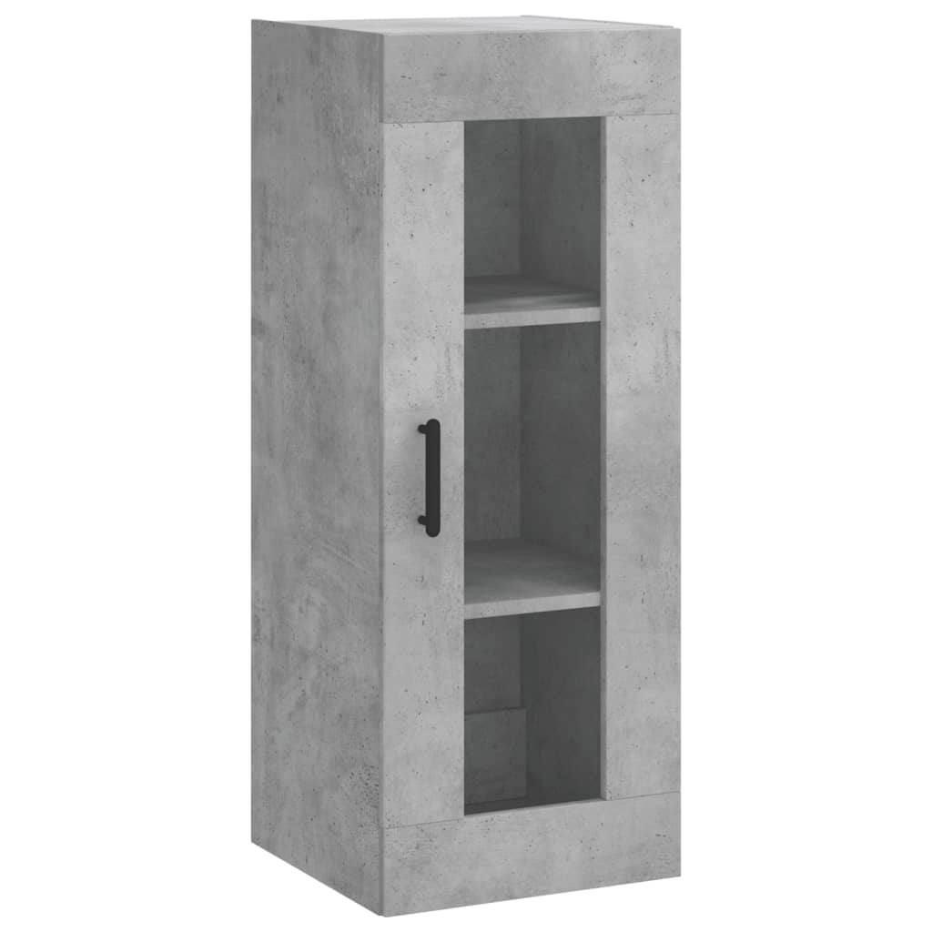 skab 34,5x34x180 cm konstrueret træ betongrå