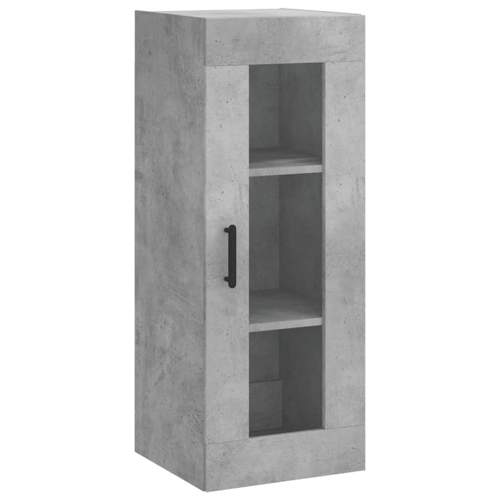 skab 34,5x34x180 cm konstrueret træ betongrå