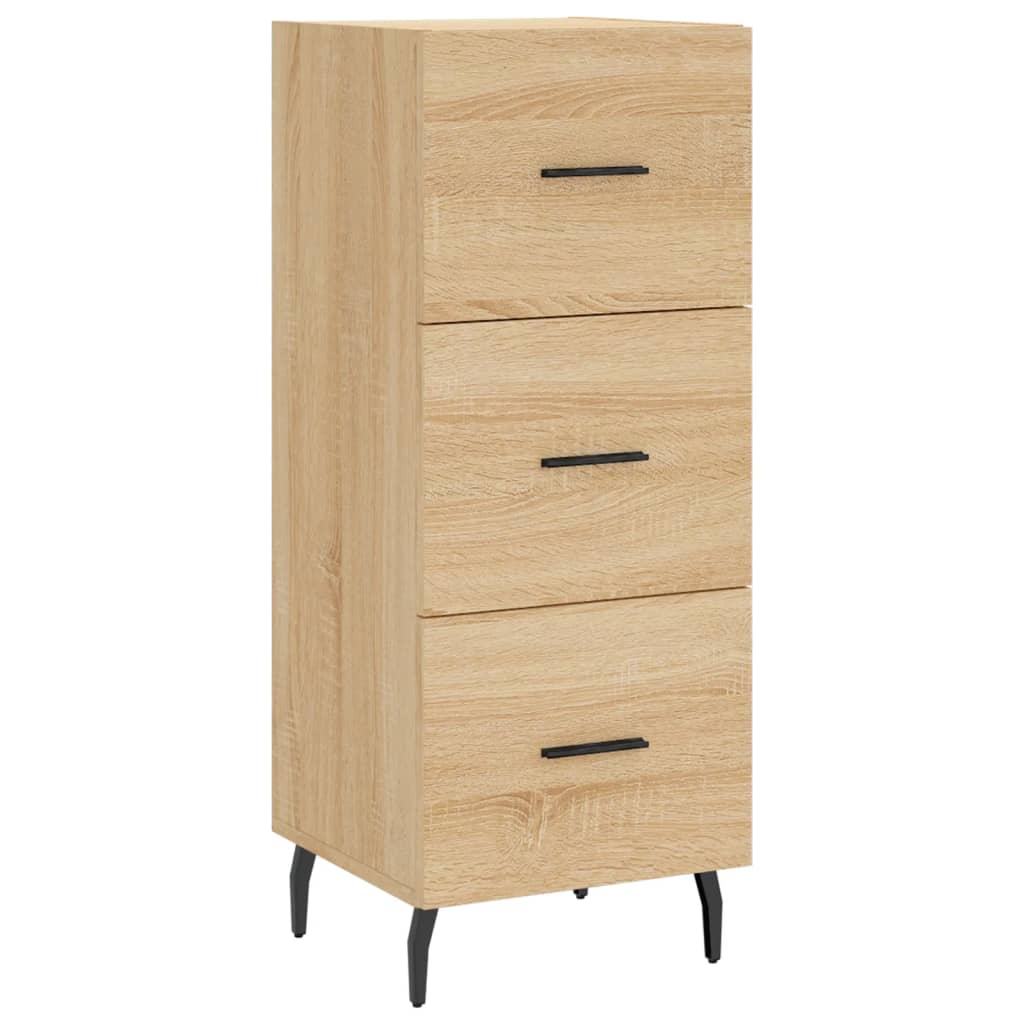 skab 34,5x34x180 cm konstrueret træ sonoma-eg