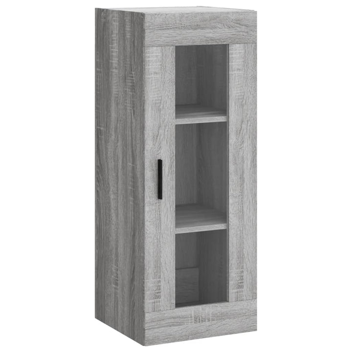 højskab 34,5x34x180 cm konstrueret træ grå sonoma-eg
