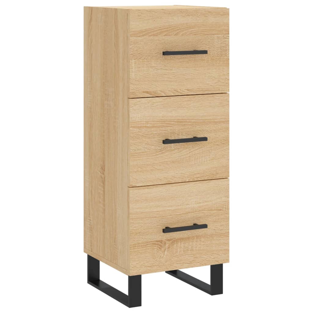 skab 34,5x34x180 cm konstrueret træ sonoma-eg