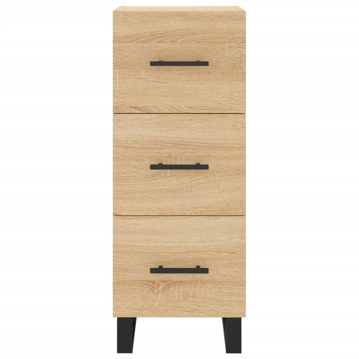 skab 34,5x34x180 cm konstrueret træ sonoma-eg