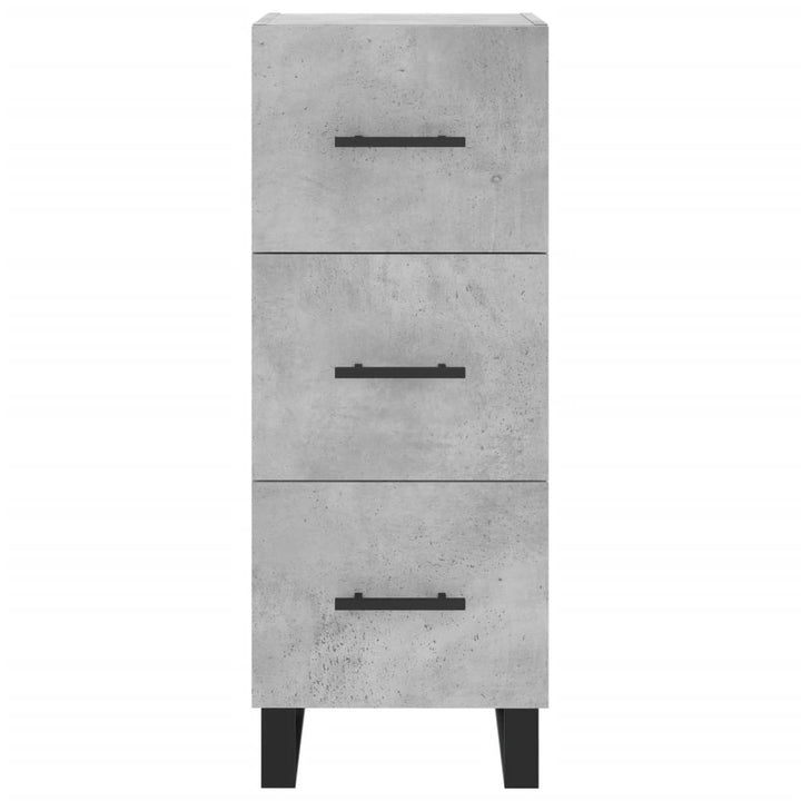 skab 34,5x34x180 cm konstrueret træ betongrå