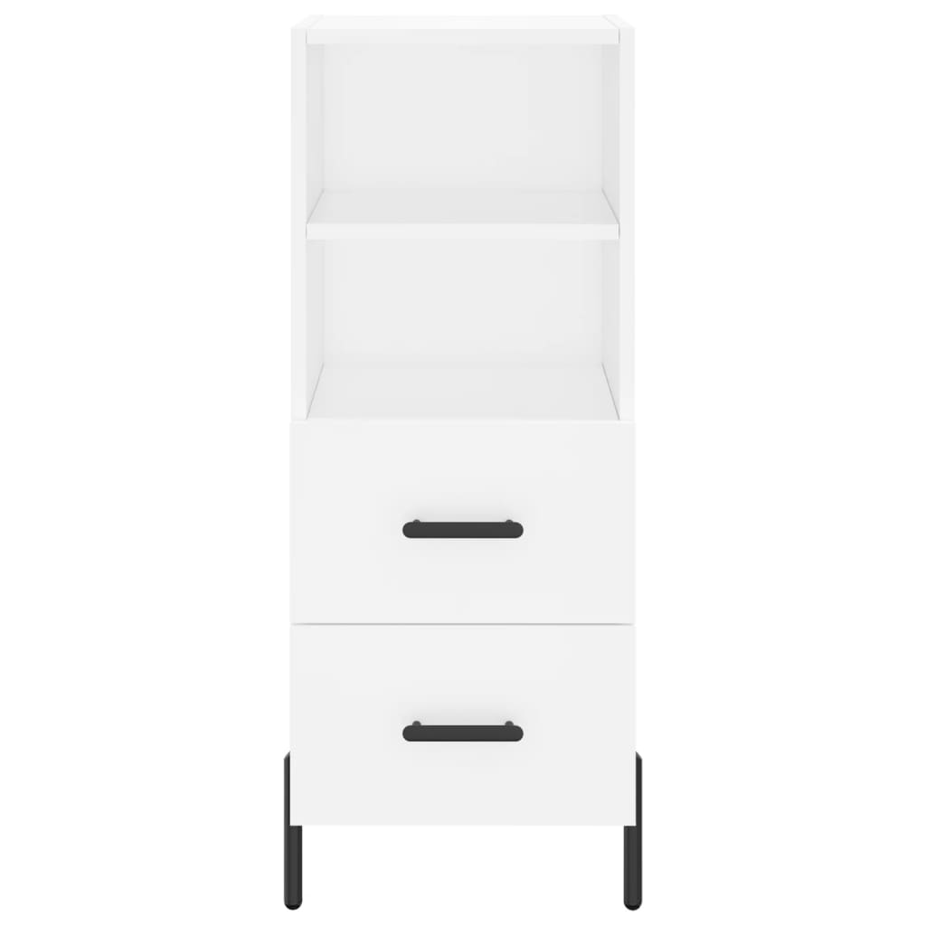 skab 34,5x34x180 cm konstrueret træ hvid