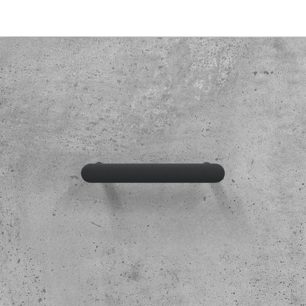 skab 34,5x34x180 cm konstrueret træ betongrå