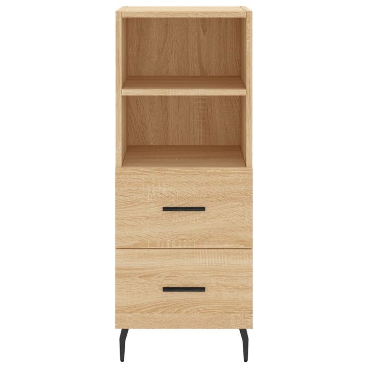 skab 34,5x34x180 cm konstrueret træ sonoma-eg