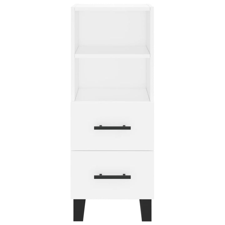skab 34,5x34x180 cm konstrueret træ hvid