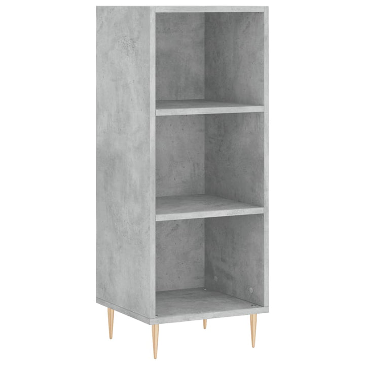 skab 34,5x34x180 cm konstrueret træ betongrå