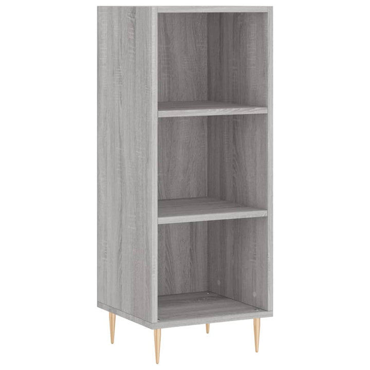 højskab 34,5x34x180 cm konstrueret træ grå sonoma-eg