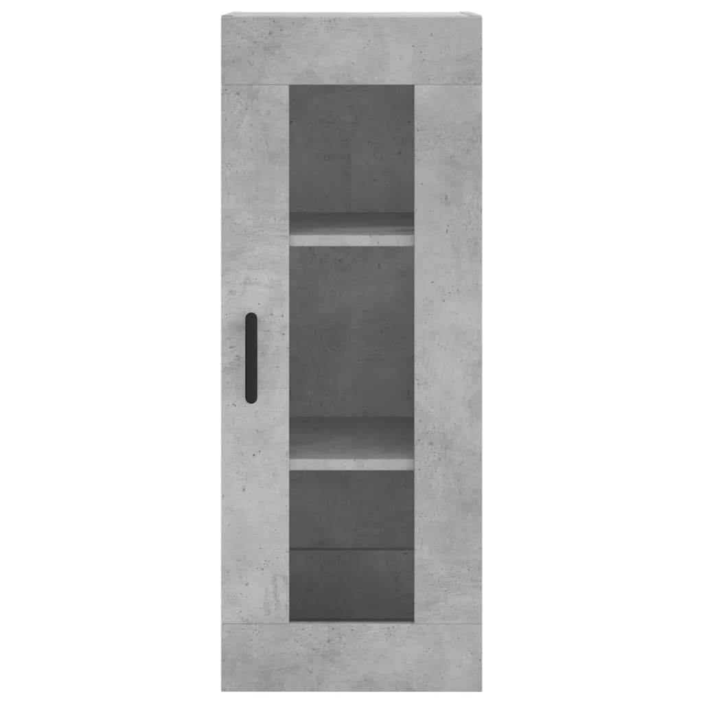 skab 34,5x34x180 cm konstrueret træ betongrå