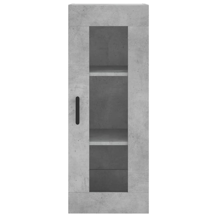 skab 34,5x34x180 cm konstrueret træ betongrå