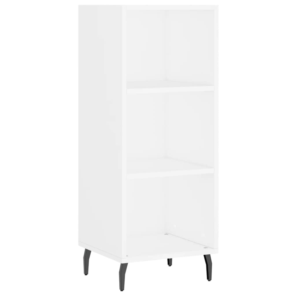 skab 34,5x34x180 cm konstrueret træ hvid